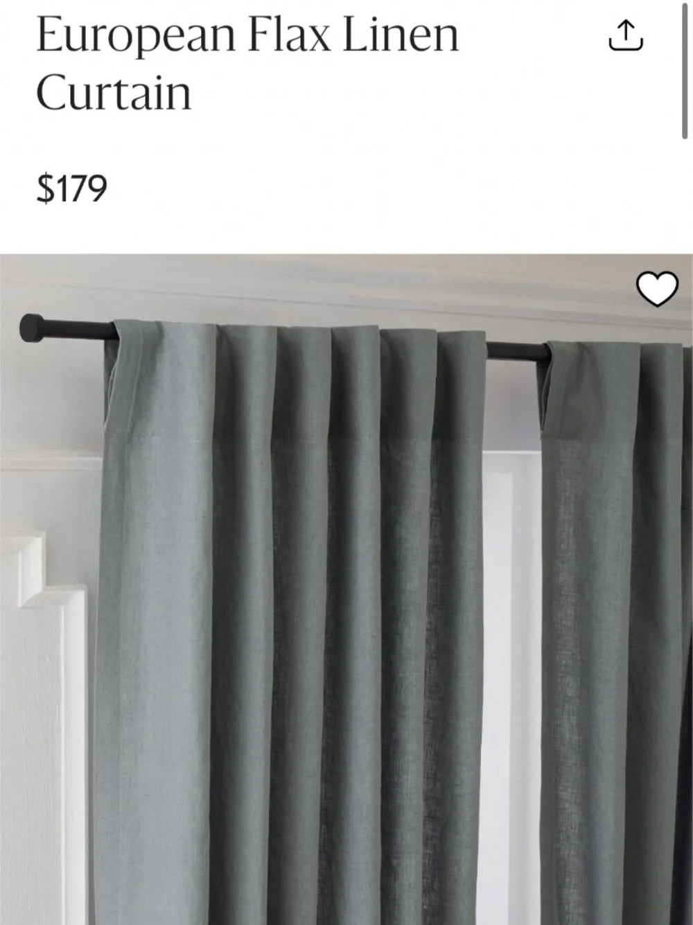 West Elm NWT European Linen Curtains